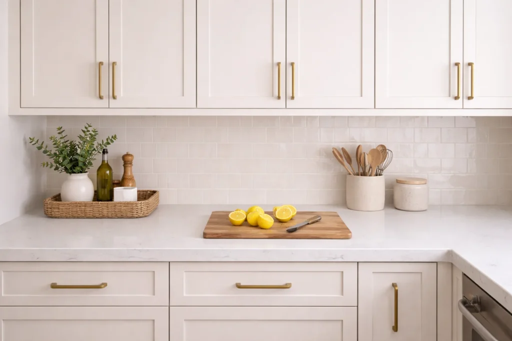 Proper cabinet and counter height for ergonomic use