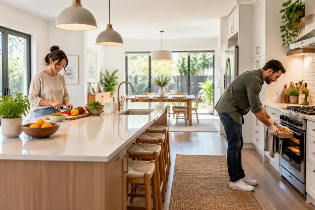 Two cooks using kitchen zones